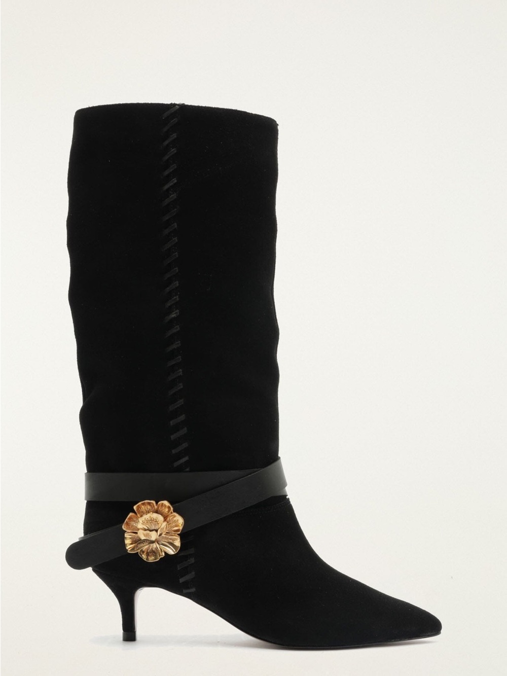FARM RIO Flower Belt Kitten Boot
